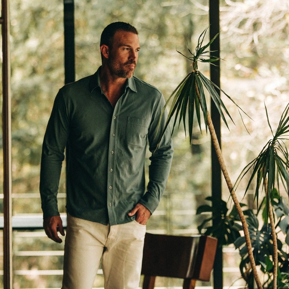 The California in Sea Green Pique